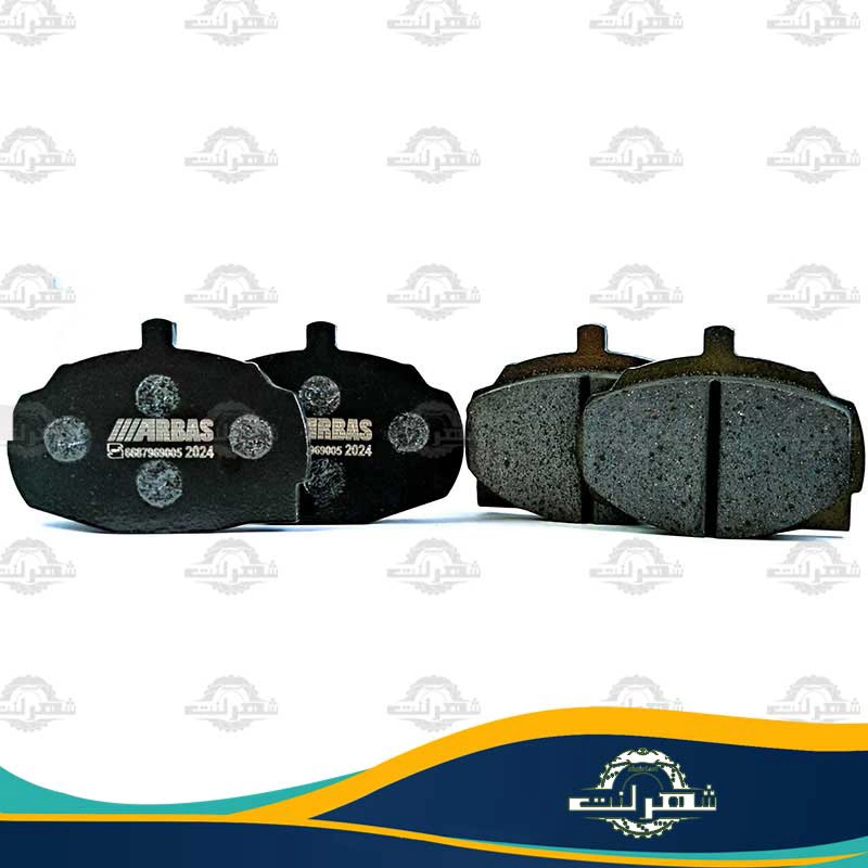 لنت ترمز جلو پیکان وانت ارباس نصب شده روی دیسک